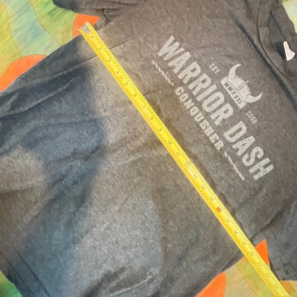 Warrior Dash Men’s Unisex CONQUERER Viking Helmet Graphic Gray T-Shirt L. - Picture 4 of 6